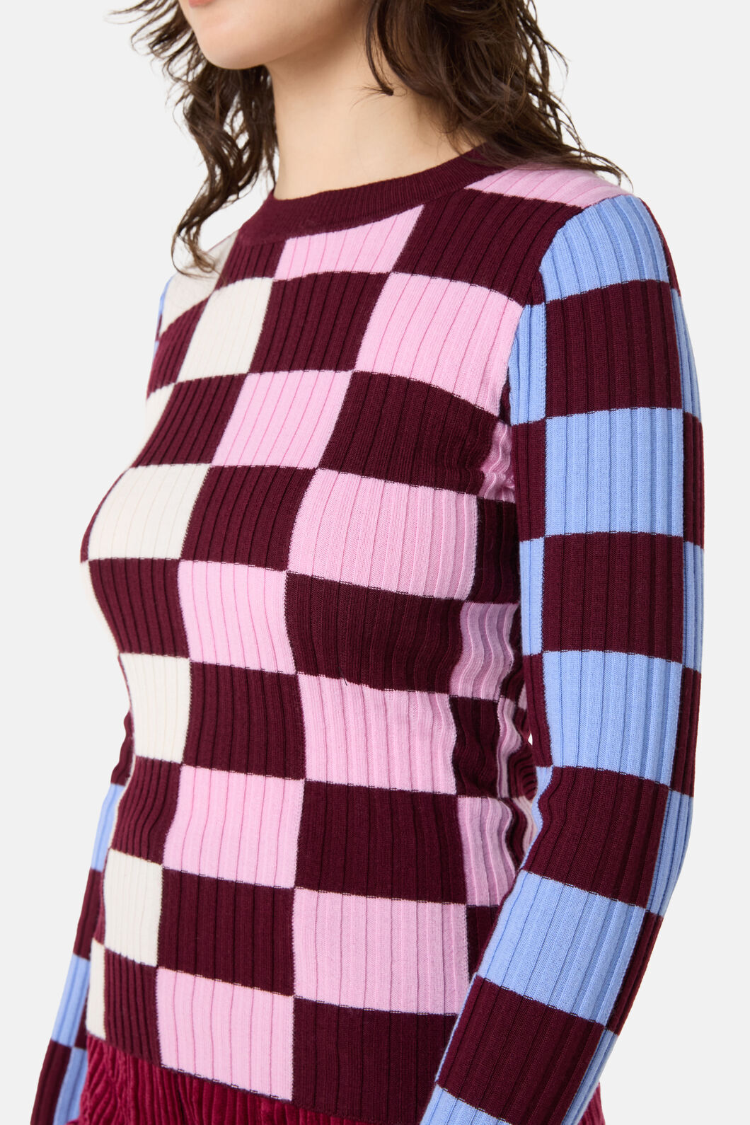 Gorman NZ - Check Merino Knit Top - check