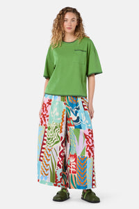 Gorman NZ - Border Embroidery Relaxed Tee - green