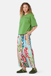 Gorman NZ - Border Embroidery Relaxed Tee - green