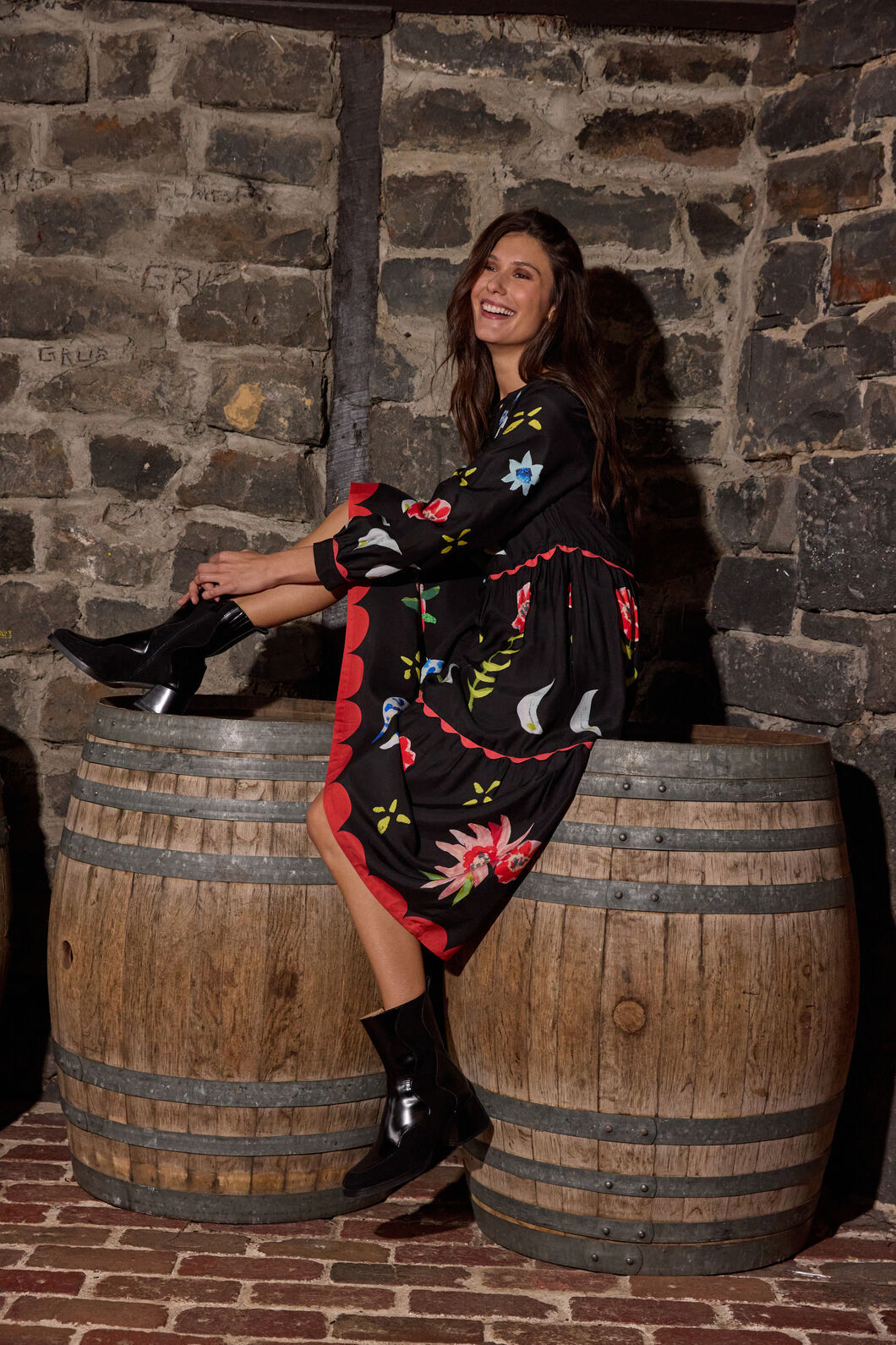 Gorman NZ - The Garden Long Dress - print
