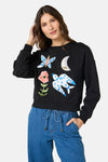 Gorman NZ - The Garden Embroidered Sweater - black