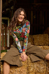 Gorman NZ - The Garden Merino Polo - print
