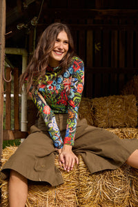 Gorman NZ - The Garden Merino Polo - print