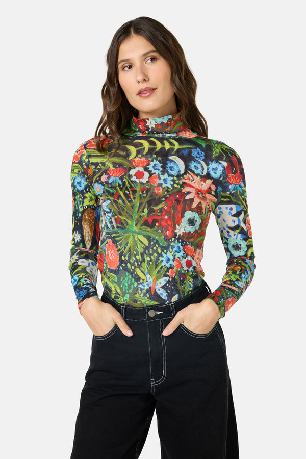 Gorman NZ - The Garden Merino Polo - print