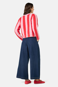 Gorman NZ - Stripe City Cardigan - red