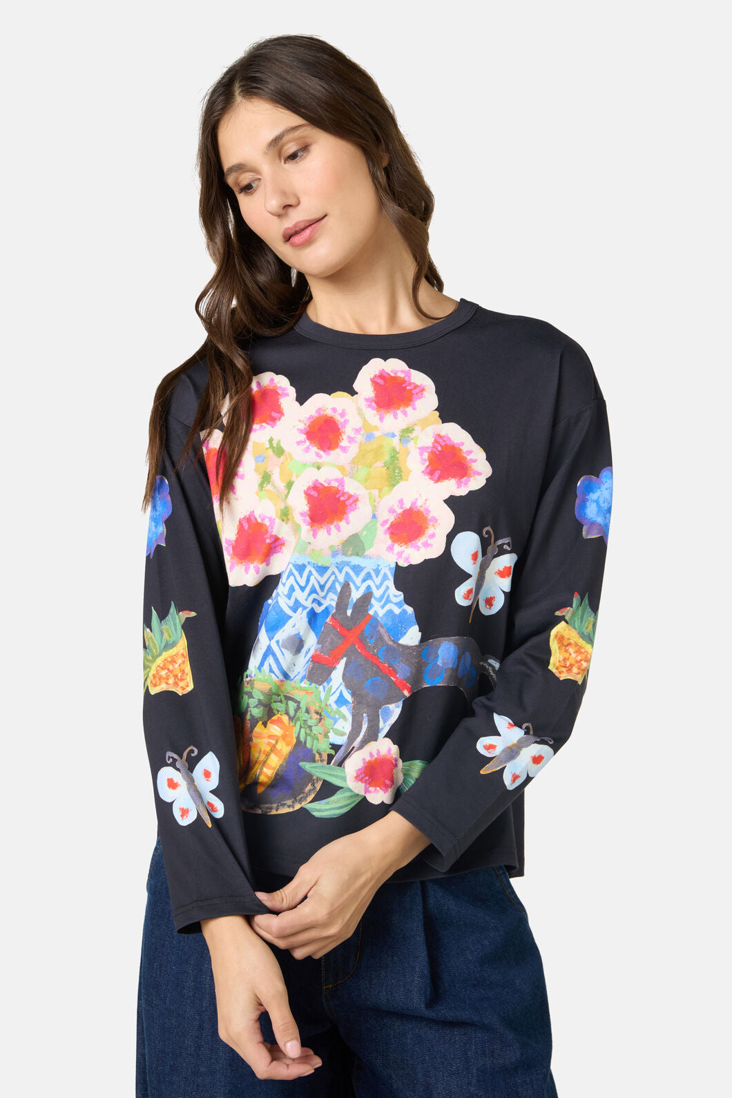 Gorman NZ - Garden Table Long Tee - black
