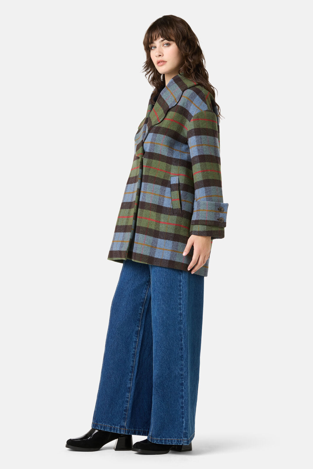 Gorman NZ - Farm To Table Check Coat - blue