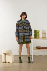 Gorman NZ - Farm To Table Check Coat - blue