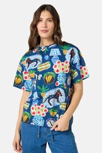 Gorman NZ - Garden Table Oversized Tee - print