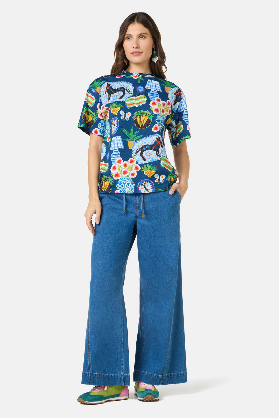 Gorman NZ - Garden Table Oversized Tee - print