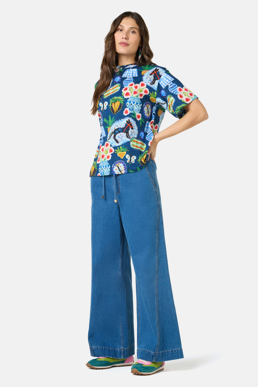 Gorman NZ - Garden Table Oversized Tee - print