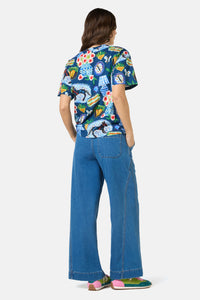 Gorman NZ - Garden Table Oversized Tee - print