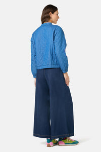 Gorman NZ - Garden Bed Denim Bomber Jacket - blue