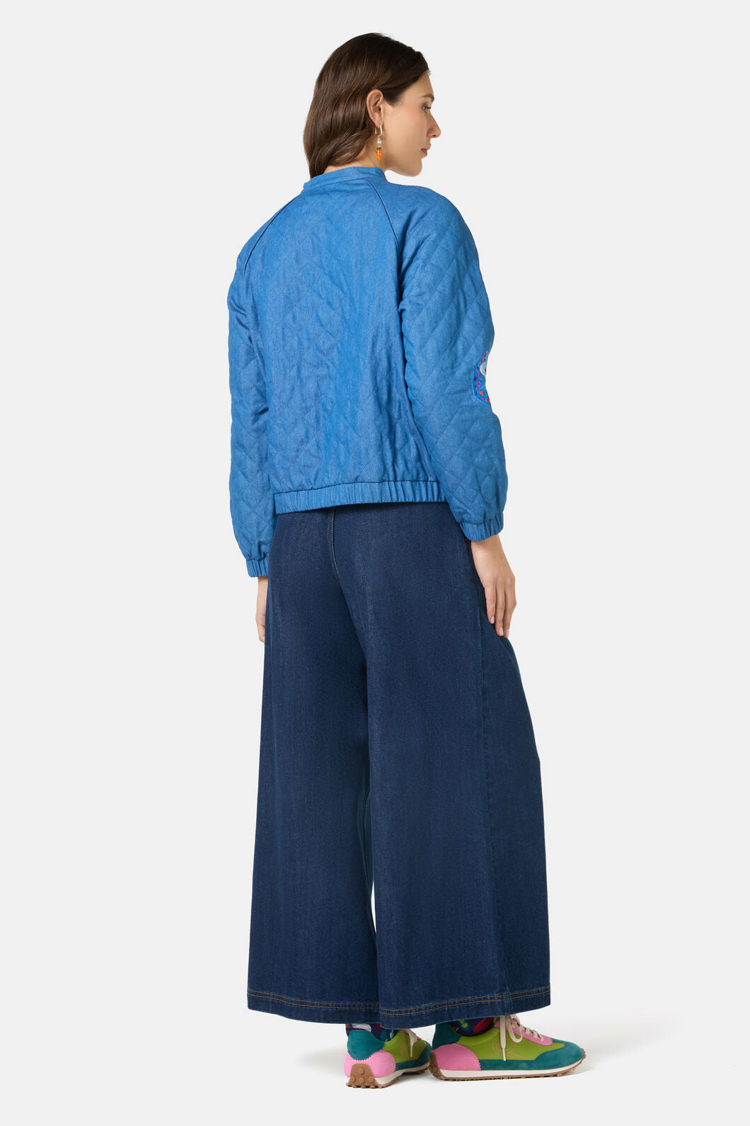 Gorman NZ - Garden Bed Denim Bomber Jacket - blue