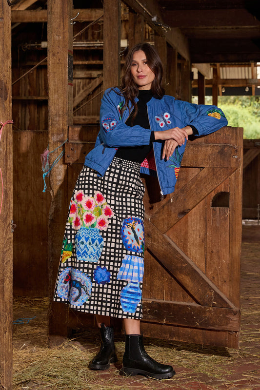 Gorman NZ - Garden Table Midi Skirt - print