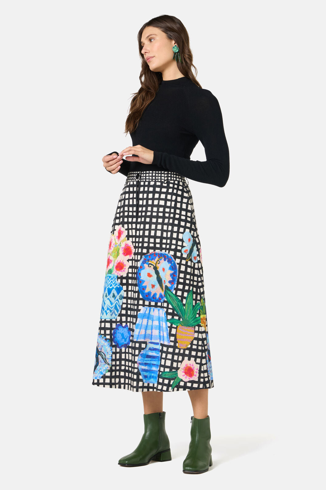 Gorman NZ - Garden Table Midi Skirt - print