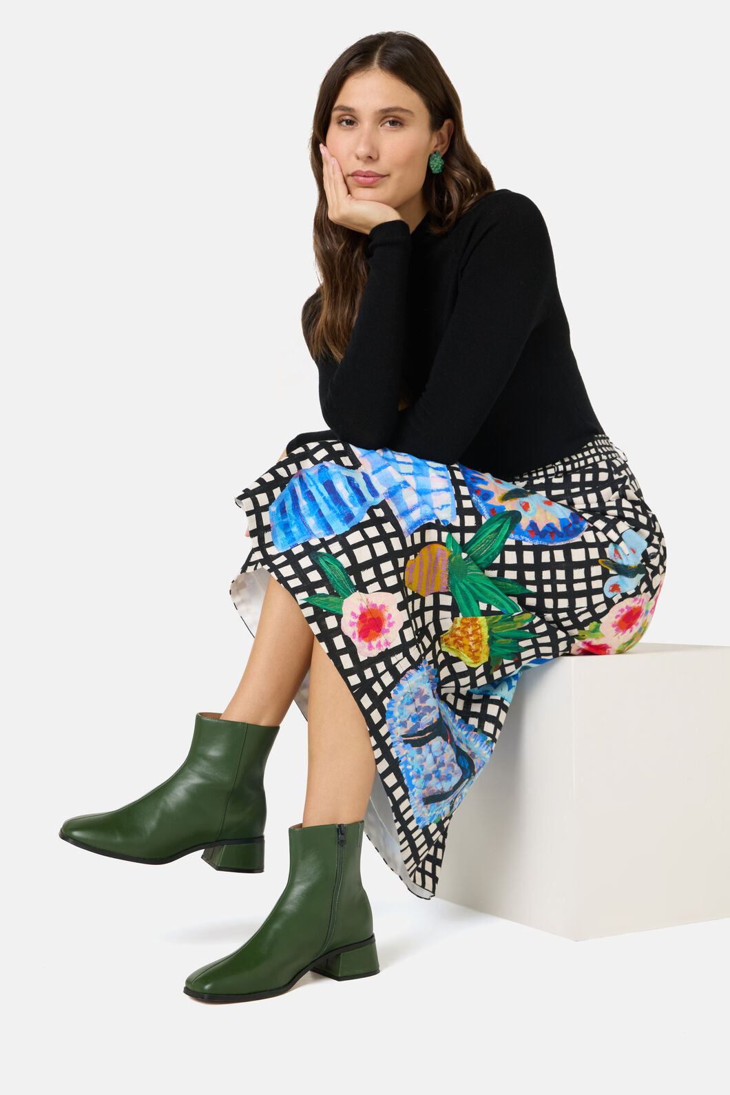 Gorman NZ - Garden Table Midi Skirt - print