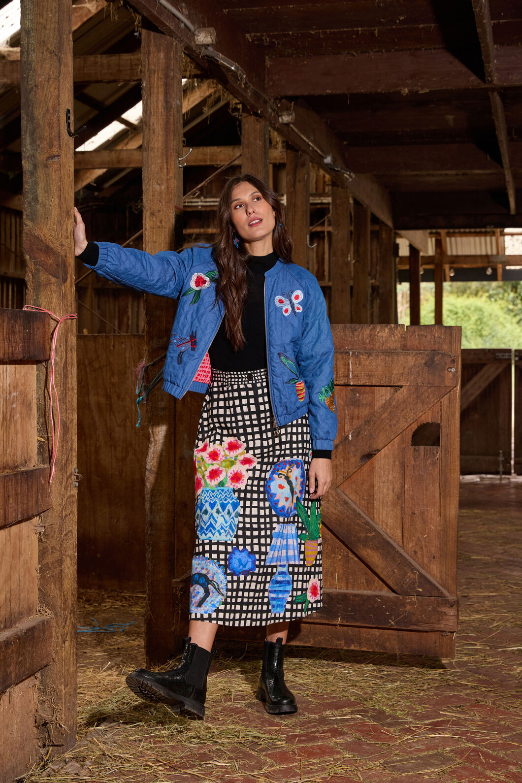 Gorman NZ - Garden Table Midi Skirt - print