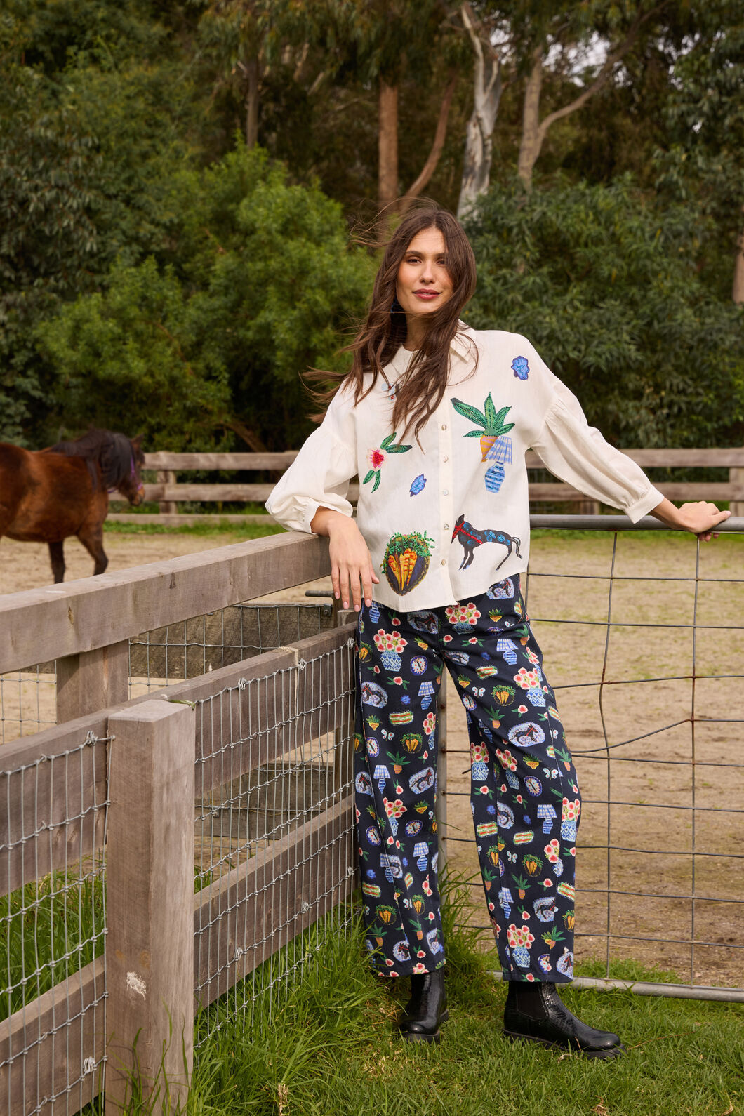 Gorman NZ - Garden Table Denim Jean - print