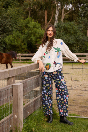 Gorman NZ - Garden Table Denim Jean - print