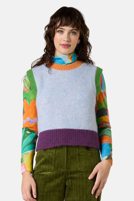 Gorman NZ - Delilah Alpaca Knit Vest - blue