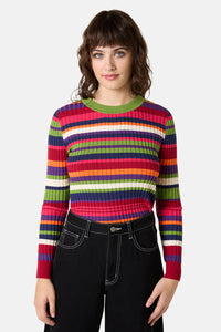 Gorman NZ - Stripe Tease Knit Top - stripe