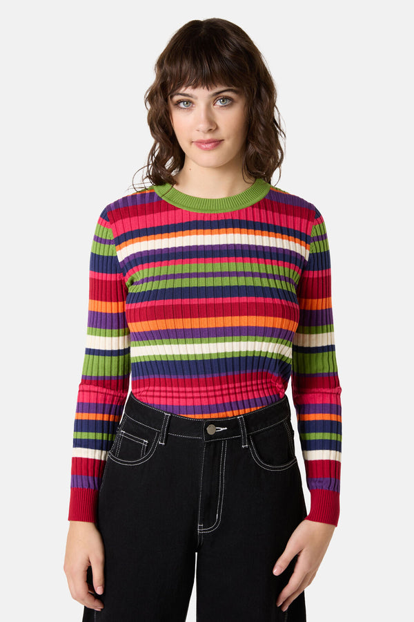 Gorman NZ - Stripe Tease Knit Top - stripe