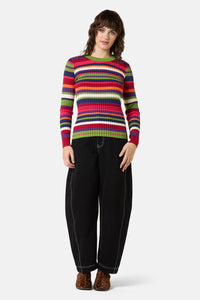 Gorman NZ - Stripe Tease Knit Top - stripe