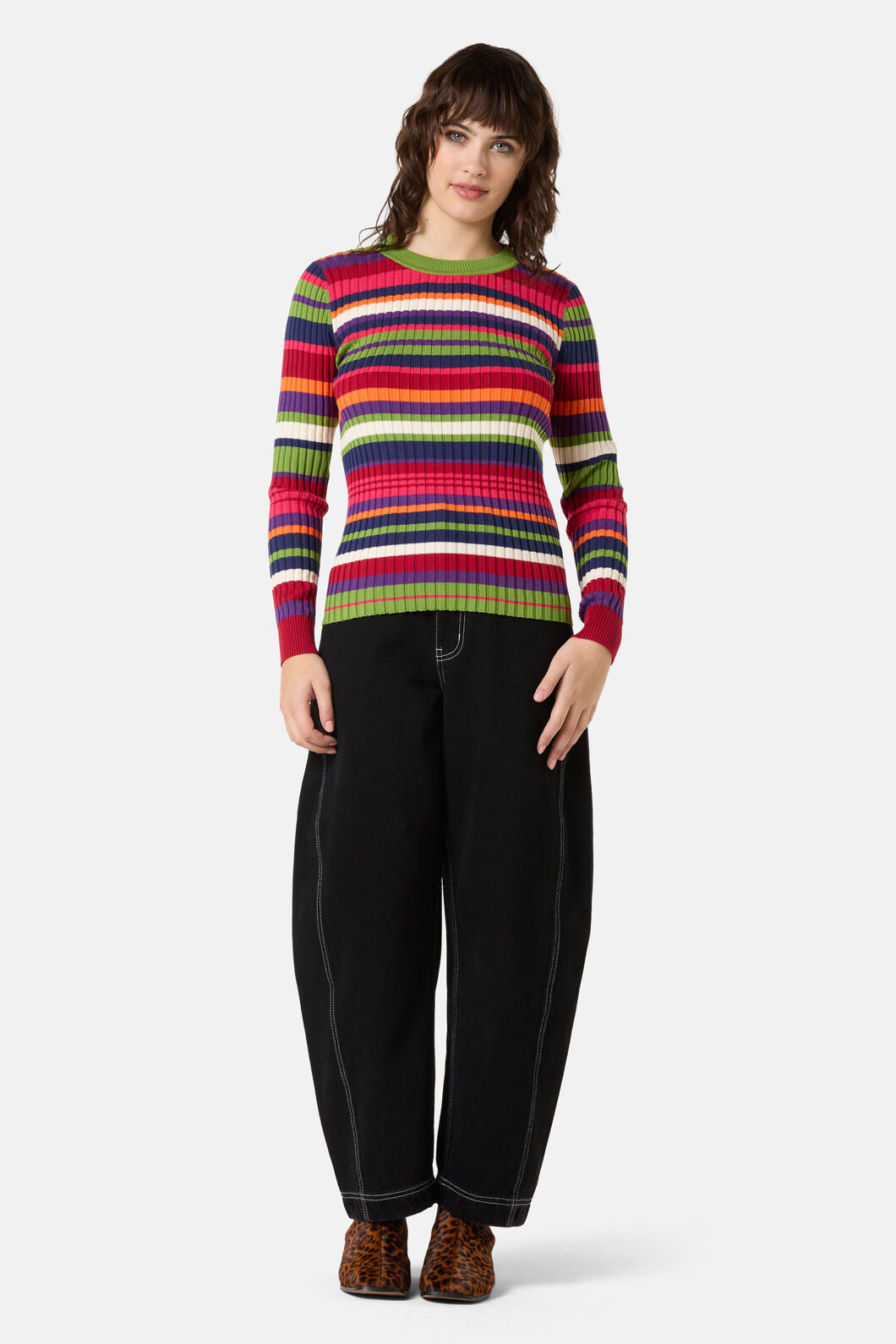 Gorman NZ - Stripe Tease Knit Top - stripe