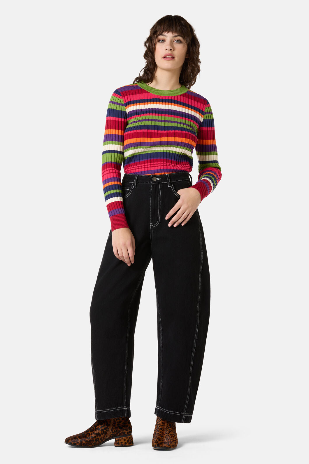 Gorman NZ - Stripe Tease Knit Top - stripe