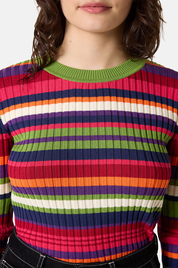 Gorman NZ - Stripe Tease Knit Top - stripe