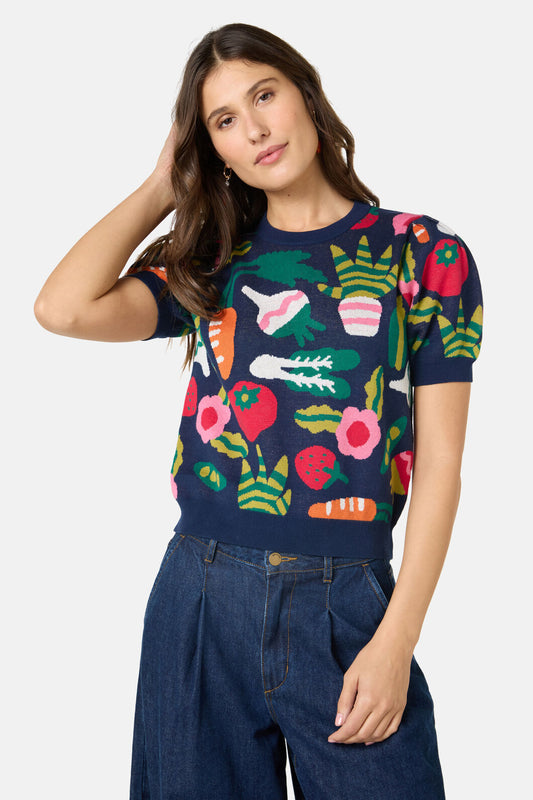 Gorman NZ - Garden Table Knit Top - multi