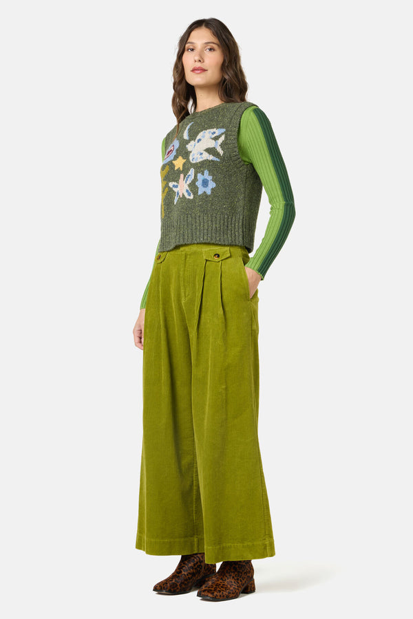 Gorman NZ - The Garden Wool Vest - green