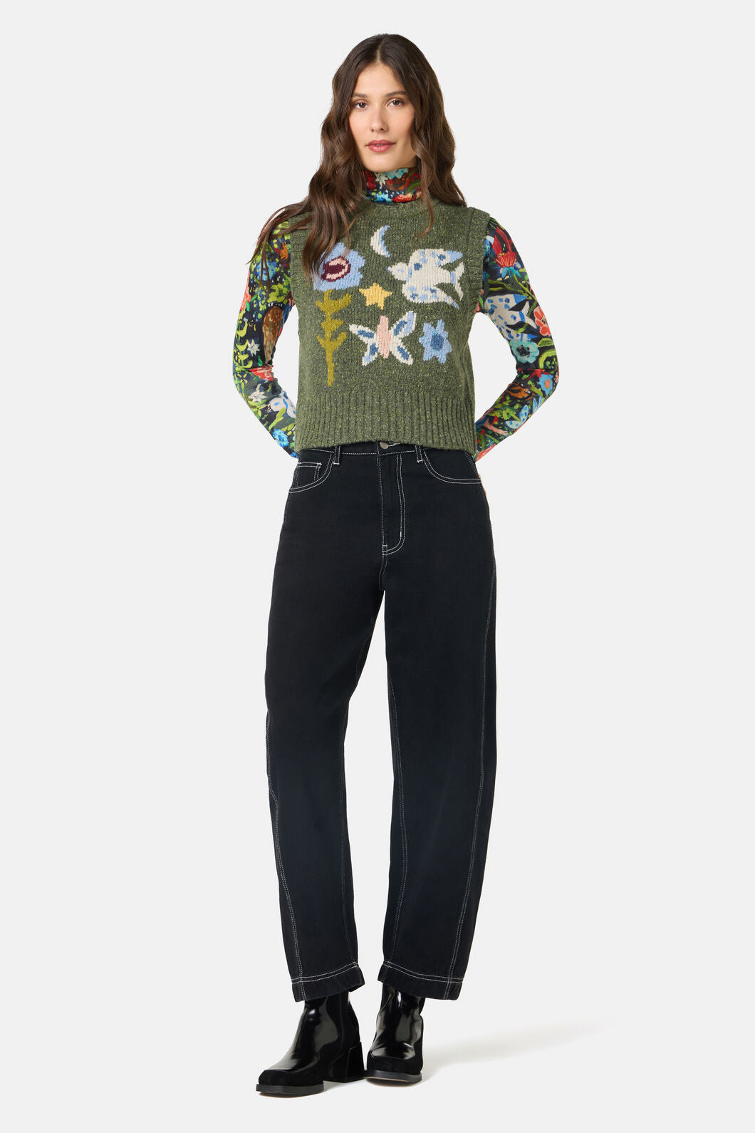 Gorman NZ - The Garden Wool Vest - green