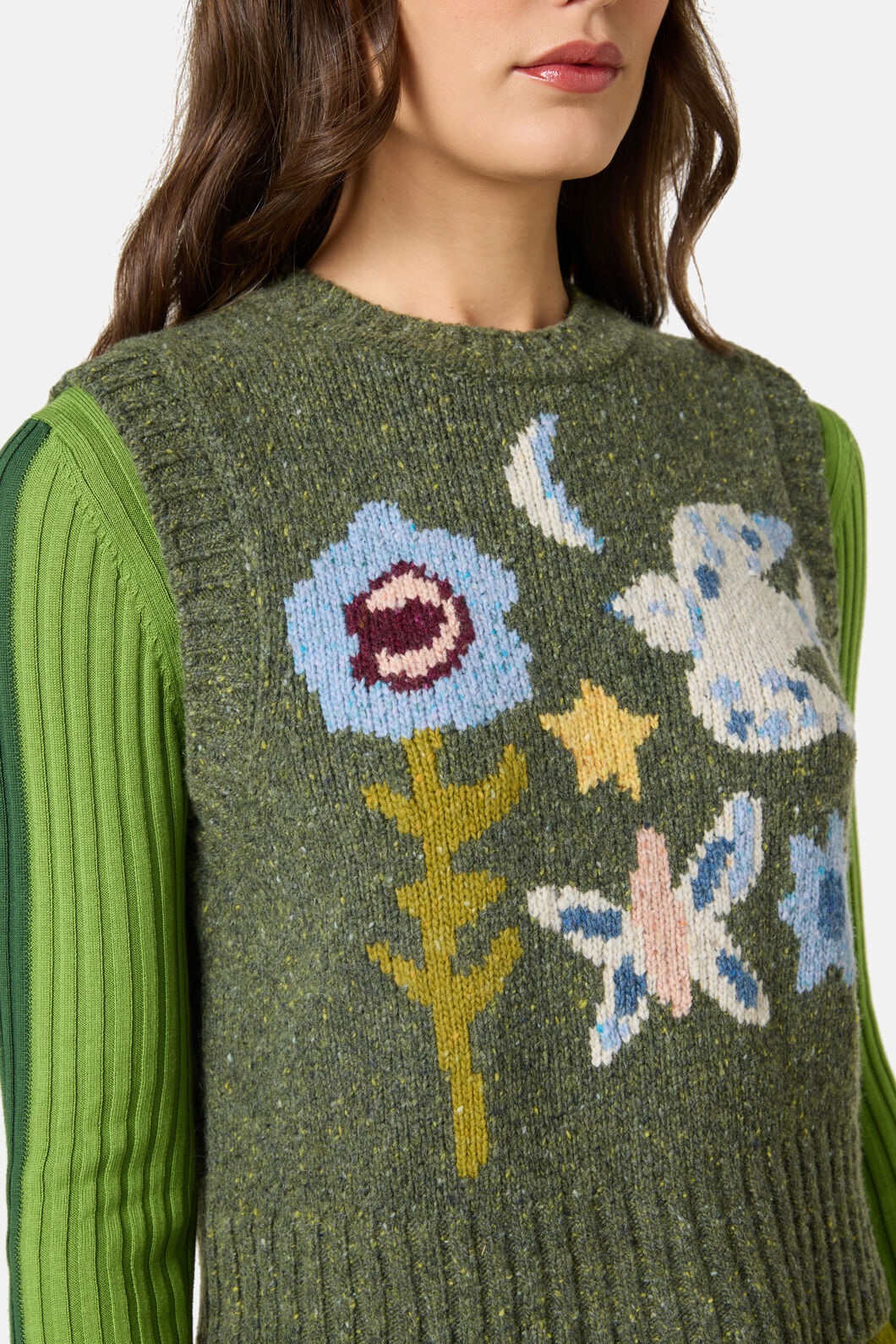 Gorman NZ - The Garden Wool Vest - green