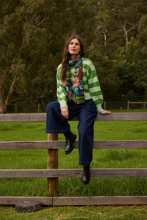 Gorman NZ - Linea Stripe Alpaca Jumper - stripe