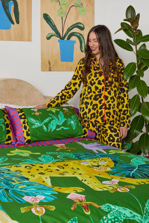 Gorman NZ - Leopard Long PJ Set - print