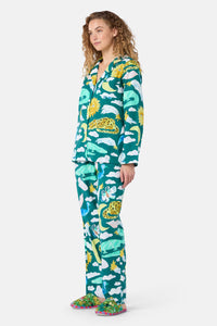 Gorman NZ - Night Zoo Long PJ Set - print