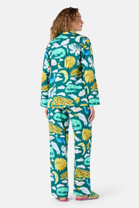 Gorman NZ - Night Zoo Long PJ Set - print