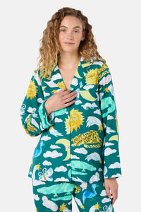 Gorman NZ - Night Zoo Long PJ Set - print