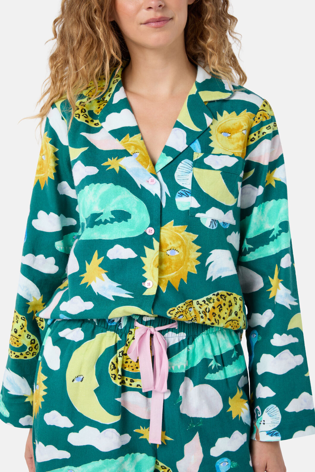 Gorman NZ - Night Zoo Long PJ Set - print