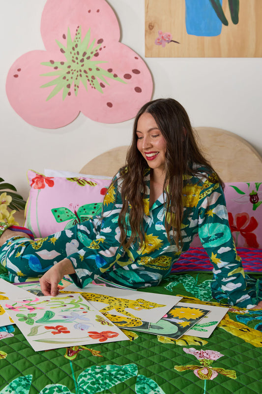 Gorman NZ - Night Zoo Long PJ Set - print