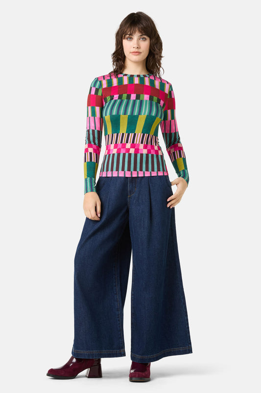 Gorman NZ - Warpweave Long Sleeve Tee - print