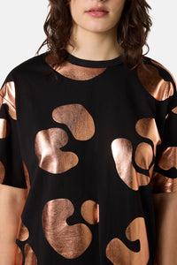 Gorman NZ - Leo Rising Foil Oversized Tee - print