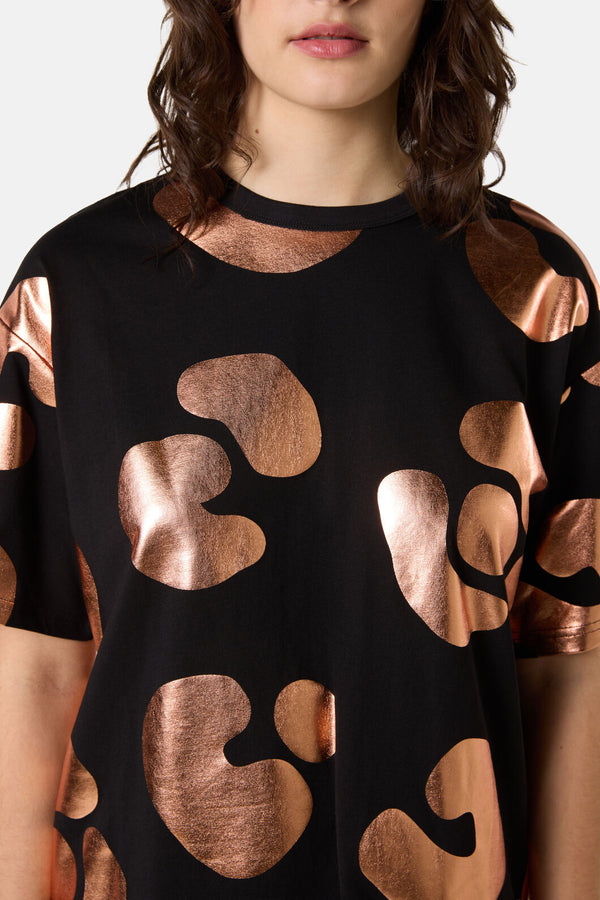 Gorman NZ - Leo Rising Foil Oversized Tee - print