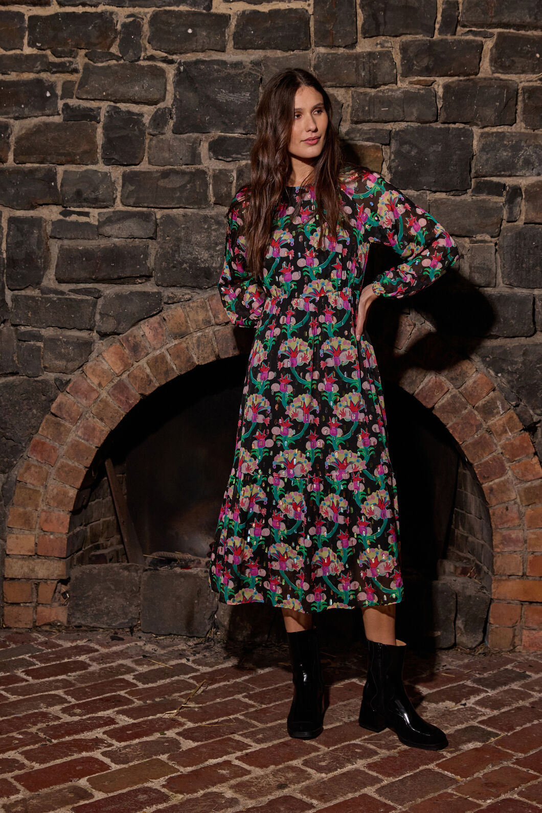 Gorman NZ - Secret Meadow Maxi Dress - print