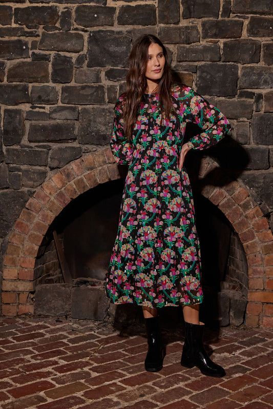 Gorman NZ - Secret Meadow Maxi Dress - print