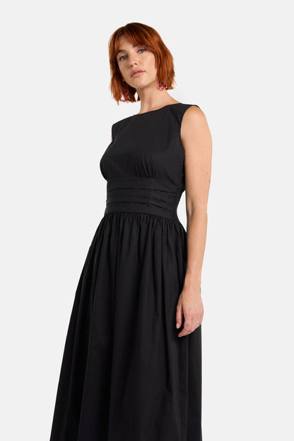 Gorman NZ - Felicia OrganicCottonMidiDress - black