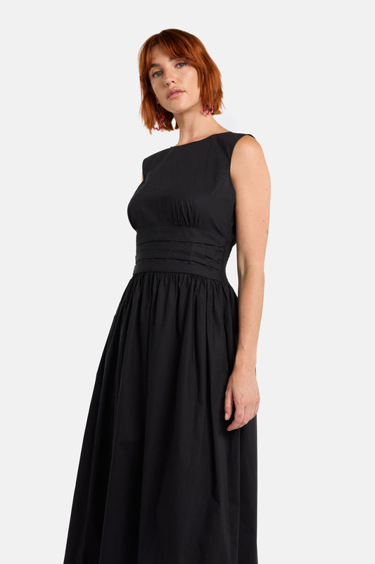 Gorman NZ - Felicia OrganicCottonMidiDress - black