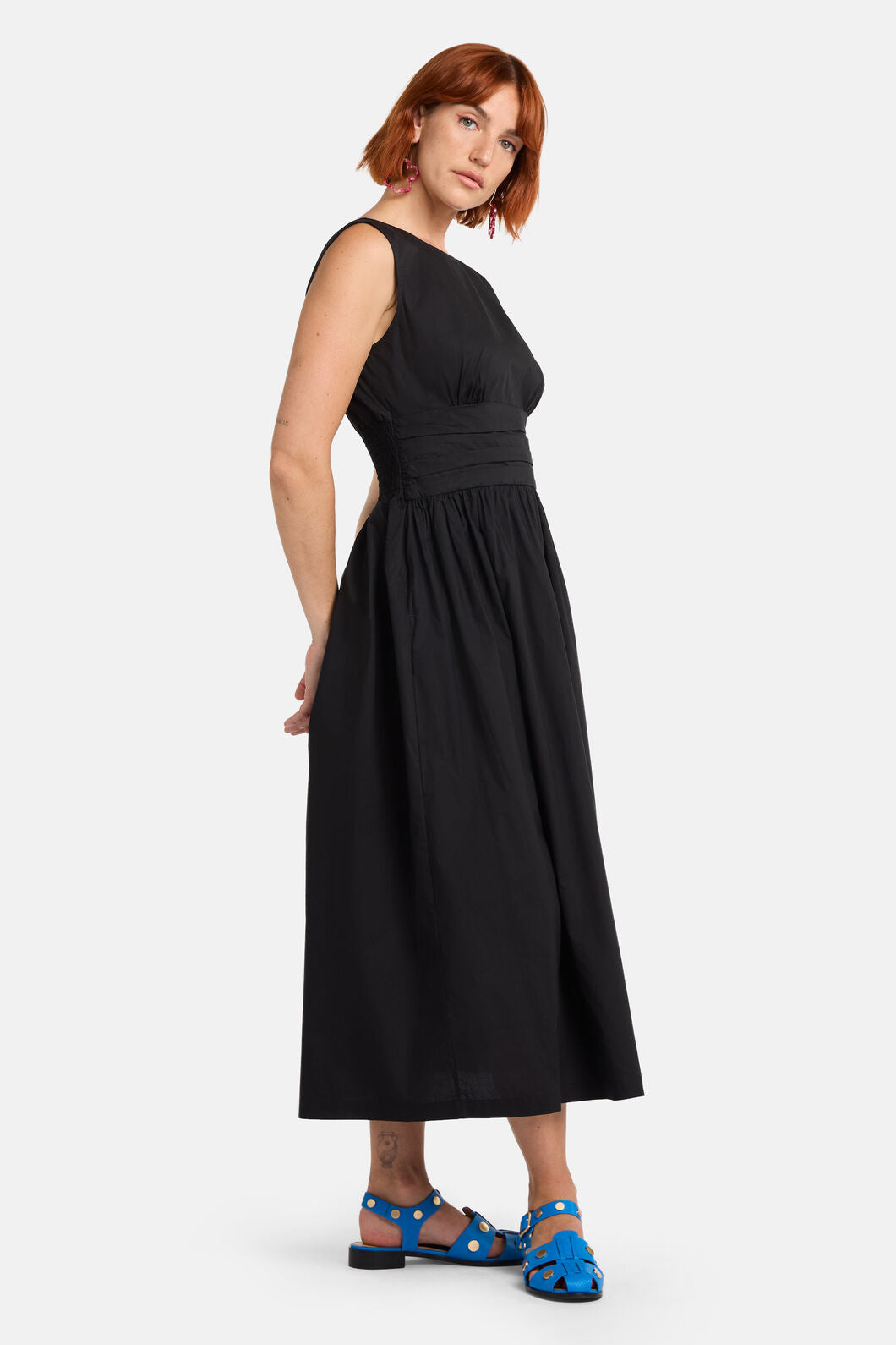 Gorman NZ - Felicia OrganicCottonMidiDress - black